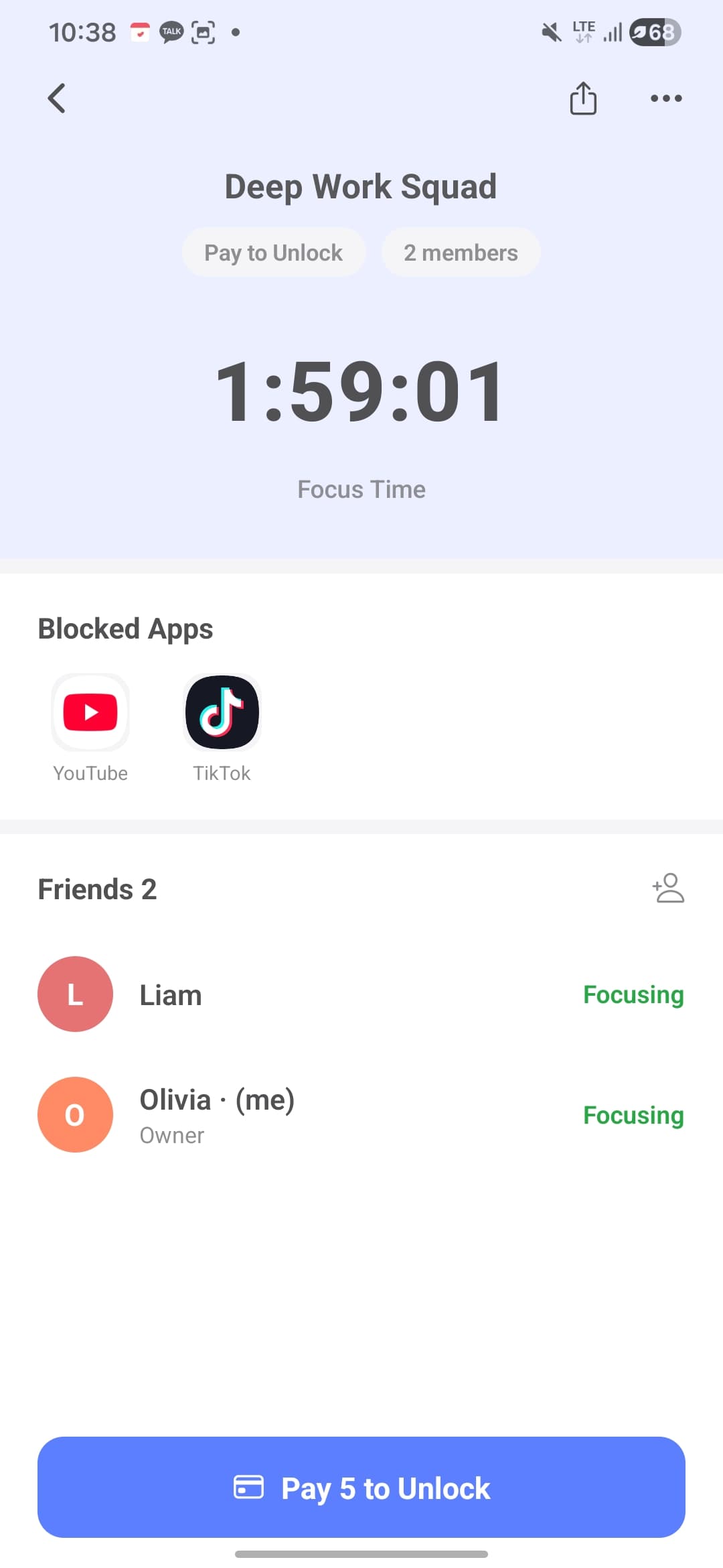 BlockTime — Deep Work Squad with friends focusing